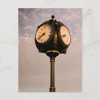 Alte Uhr Postkarte