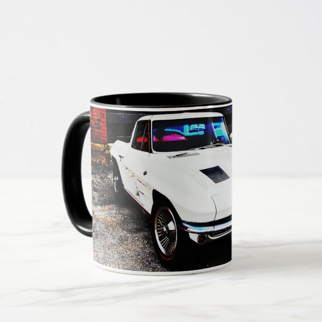Alte und klassische Corvette Art Tasse Cup (Vorderseite Links)
