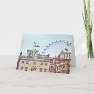 ALTE UND NEUE LONDON-Grußkarte Dankeskarte