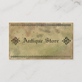 Alte und schmuddelige antike Vintage Visitenkarte