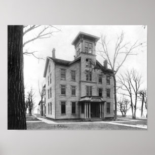 Alte Uni, Evanston, im Jahre 1855 errichtet Poster