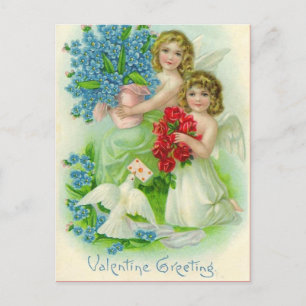 Alte Valentinstag-Postkarte Feiertagspostkarte