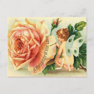 Alte Valentinstag-Postkarte Feiertagspostkarte