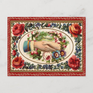 Alte Valentinstag-Postkarte Feiertagspostkarte