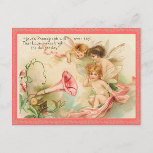 Alte Valentinstag-Postkarte Feiertagspostkarte