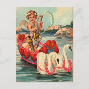 Alte Valentinstag-Postkarte Feiertagspostkarte