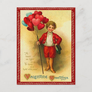 Alte Valentinstag-Postkarte Feiertagspostkarte