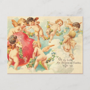 Alte Valentinstag-Postkarte Feiertagspostkarte