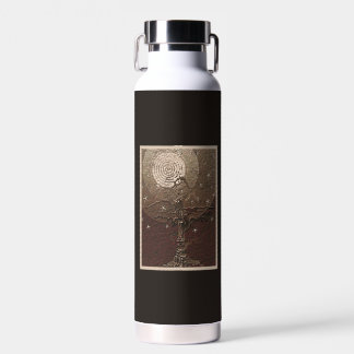 Alte verwelkte Baumwipfel Mond & Stars B Trinkflasche