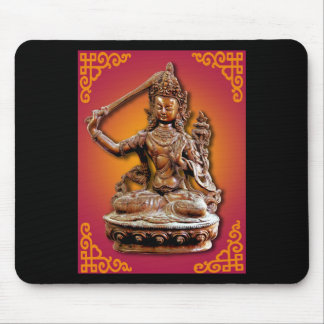 Alte verzierte buddhistische Gottheit Manjushri Mousepad