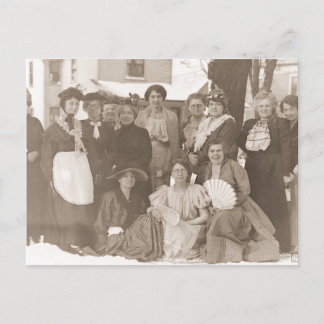 Alte Viktorianische Frauenzeit Postkarte (Vorderseite)
