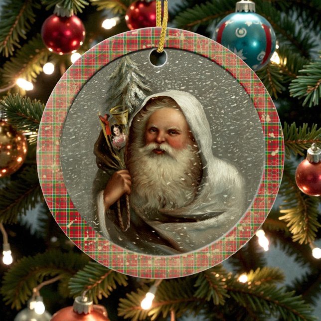 Alte viktorianische rustikale Familie Personalisie Keramik Ornament (Von Creator hochgeladen)