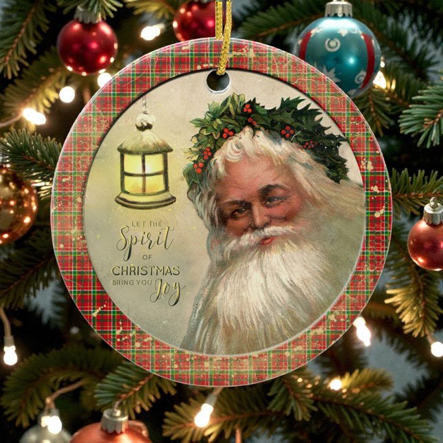Alte viktorianische rustikale Familie Personalisie Keramik Ornament (Von Creator hochgeladen)
