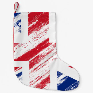 Alte Vintage-Grunge-Flagge des Vereinigten Königre Kleiner Weihnachtsstrumpf
