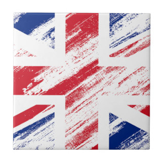 Alte Vintage Grunge Vereinigtes Königreich Flagge  Fliese