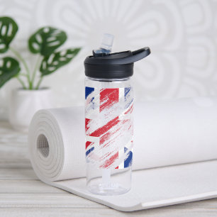 Alte Vintage Grunge Vereinigtes Königreich Flagge Trinkflasche