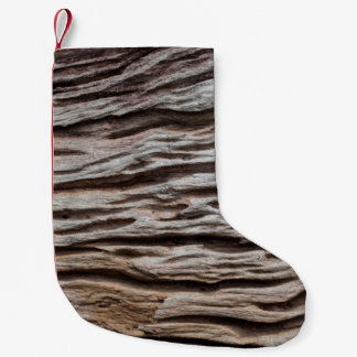 Alte Vintage Holzstruktur abstrakt, Wohngestaltung Kleiner Weihnachtsstrumpf