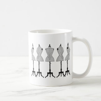 Alte Vintage Mannequins, Modeillustration Tasse