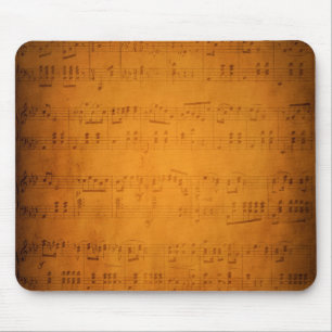 Alte Vintage Notenmusik Mousepad