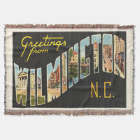 Alte Vintage Postkarte Wilmingtons Nord-Carolina