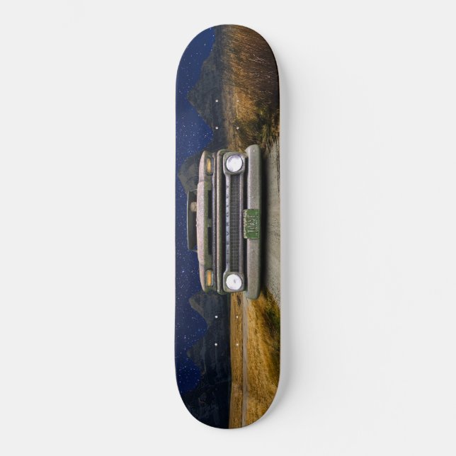 Alte Vintage Ratte Rod Lieferwagen Truck Zombie Skateboard (Vorderseite)