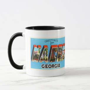 Alte Vintage Reise-Andenken Macons Georgia GA Tasse