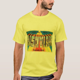 Alte Vintage Reise-Andenken Nashvilles Tennessee T-Shirt
