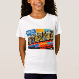 Alte Vintage Reise-Andenken Spokanes Washington WA T-Shirt