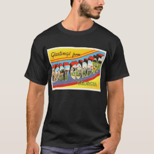 Alte Vintage Reise-Postkarte Fort-Gordons Georgia T-Shirt