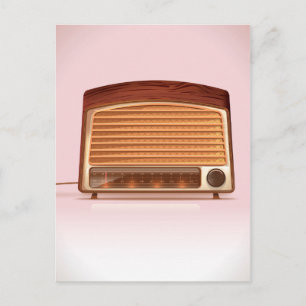 Alte Vintage Retro-Radioplaner Postkarte