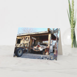 Alte Vintage Tankstelle, Henderson NV Leere Inside Karte