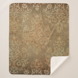 Alte Vintage Tapete. Grunge Hintergrundtapete, Sherpadecke
