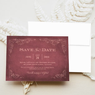 Alte Vintage Weinberge Rustikale Hochzeit Save The Date
