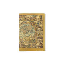 Alte Vintage Weltkarte illustriert