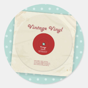 Alte Vinyl Record Stickers