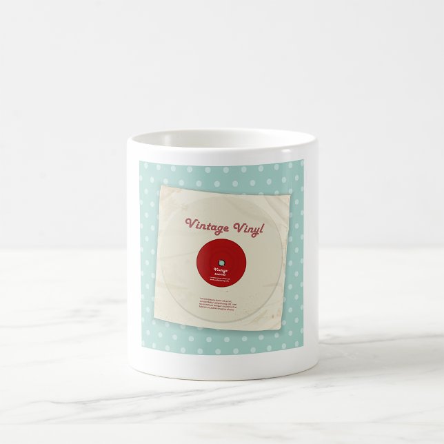 Alte Vinyl Record-Tasse Kaffeetasse (Von Creator hochgeladen)