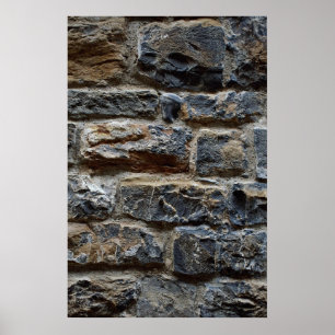 Alte Wand, Florenz, Italien Poster