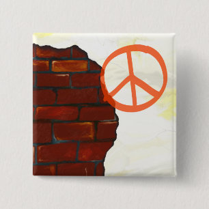Alte Wand Hintergrund, quadratischer Knopf Button