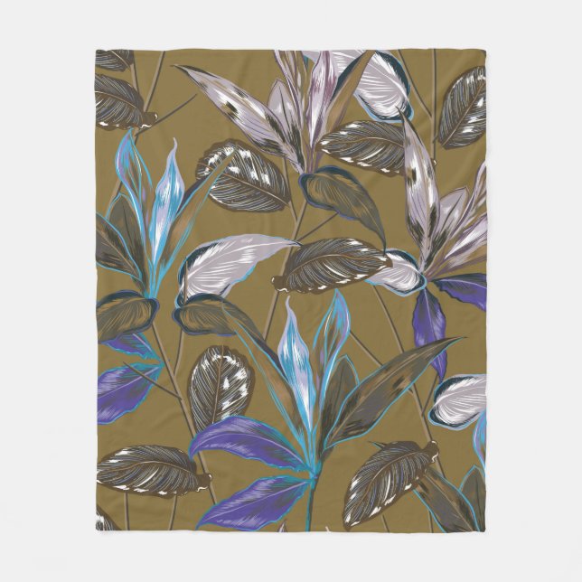 Alte Wandtextur mit Rissen, Retro-Hintergrund,   Fleecedecke (Vorderseite)