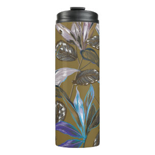 Alte Wandtextur mit Rissen, Retro-Hintergrund,   Thermosbecher