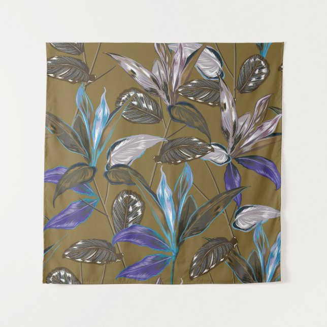 Alte Wandtextur mit Rissen, Retro-Hintergrund,   Wandteppich (Vorderseite)