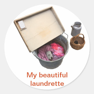 alte Wanne Runder Aufkleber