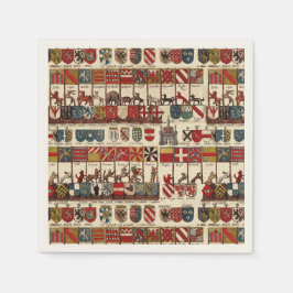 Alte Wappen Heraldry in Wallonien Serviette