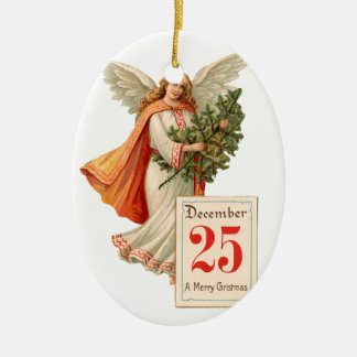 Alte Weihnachten, Angel Keramikornament