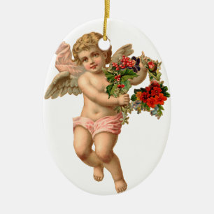 Alte Weihnachten, Angel Keramikornament