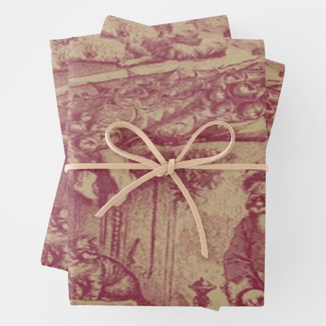 Alte Weihnachten Geschenkpapier Set (Beispiel)