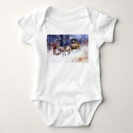 Alte Weihnachten in Neuengland (von Charles Russel Baby Strampler