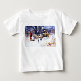 Alte Weihnachten in Neuengland (von Charles Russel Baby T-shirt