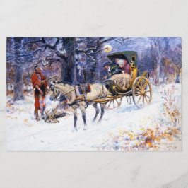 Alte Weihnachten in Neuengland (von Charles Russel Briefpapier