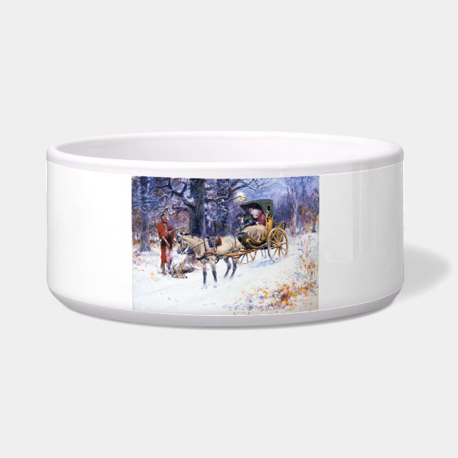 Alte Weihnachten in Neuengland (von Charles Russel Napf (Vorderseite)